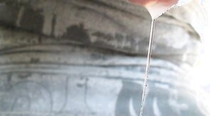 Beautiful cum flow swallowed up close