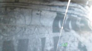 Beautiful cum flow swallowed up close