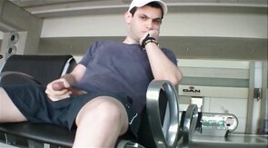 Public Masturbation with Huge Cum