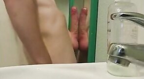 Huge cock and hot cumshot