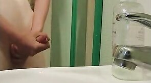 Huge cock and hot cumshot