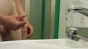 Huge cock and hot cumshot