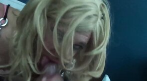 Cd lexx cums on freinds cock then sucks the cock