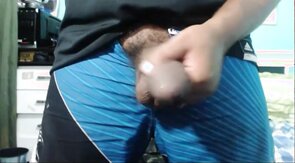 SOFT LATINO UNCUT BIG WET DICK STROKING
