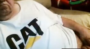 old man jerking in chat
