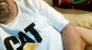 old man jerking in chat