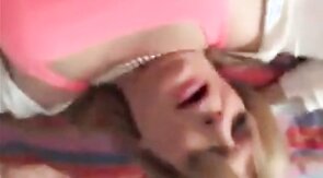 Face expressions while anal fucked