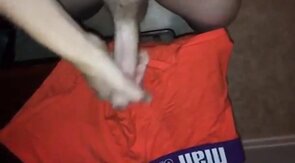 CUM on my boxers