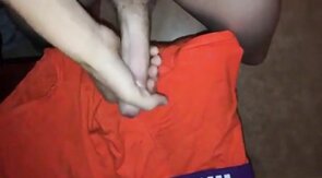 CUM on my boxers