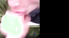 Chav outdoor blowjob