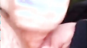 Chav outdoor blowjob