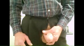 Old guy masturating