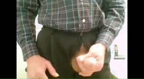 Old guy masturating
