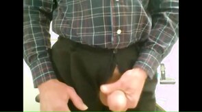 Old guy masturating