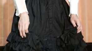 Crossdresser with Fucking Machine