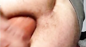 Twink playing. Deep anal with squarepeg long worm