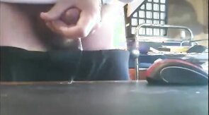 old bearded grandpa shooting his load