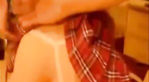 cute tgirl gets her anus pounded and flooded with sperm