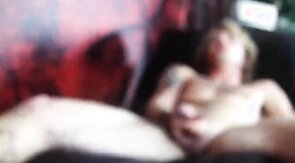 Blonde Twink Hoses Furniture Down with Cum