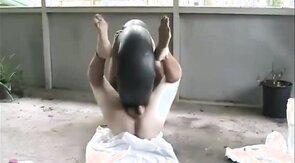 Inflatable tube humping pissing cumming