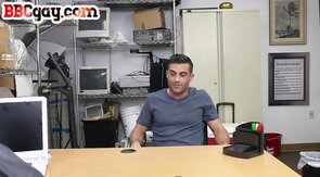 IR white bottom fucked in office by black cock till loa