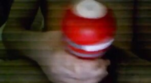 Bi 18 yr old stroking his virgin cock with my new Tenga cup.