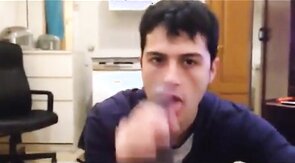 White Mexican Young Boy Sucking Black Cock Eating Cums