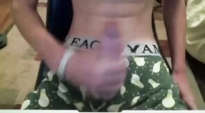 Webcam boy from Newcastle Wanks his Huge Cock