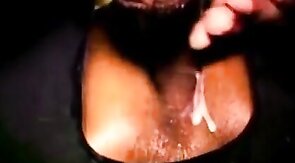 Hot Black cock fucking bareback through Gloryhole