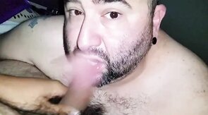 Billy Smith sucks cock and gets slapped.