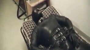 Rubberboy in Bondage for the night