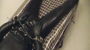 Rubberboy in Bondage for the night