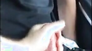 Me milk Powerman666 big cock in his car in a forest