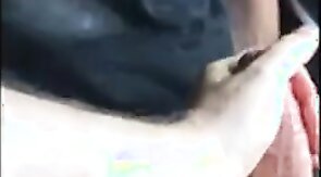 Me milk Powerman666 big cock in his car in a forest