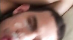 pouring out while moaning