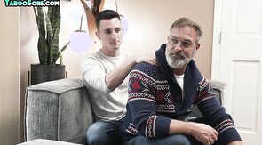 Stepfather rims and fucks stepsons asshole while alone