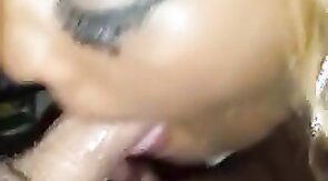Pretty Black Tranny Suck Hard White Dick
