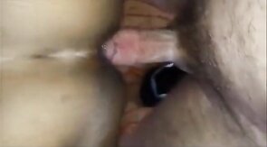 White Top Fills Black Bitch White Cum