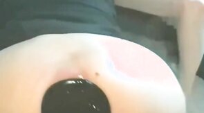 sissy bloke plugged stretched gape hole fucked crossdresser