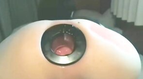 sissy bloke plugged stretched gape hole fucked crossdresser