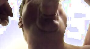 Me Sucking a Big One at the Mens Club