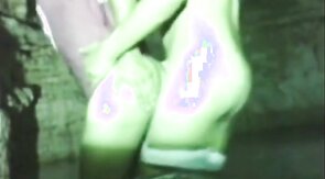 Twinks fuck bareback in a cave