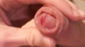 German hot eging and moaning with sperm at the end