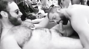 JohnBear Being fucked at a Pool Party