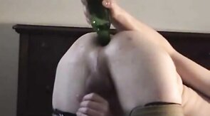 Me fucking a bottle and cumming