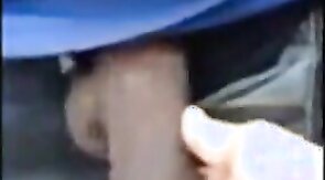 Playing with big black cock