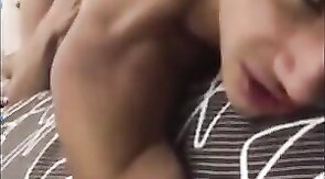 Hot twink rimmed while filming himself