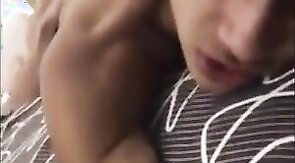 Hot twink rimmed while filming himself