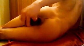 Hot boy sexy butt slams ass with huge dildo