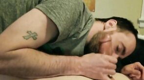 Super Bowl Sucking Twink Boyfriend's Cock